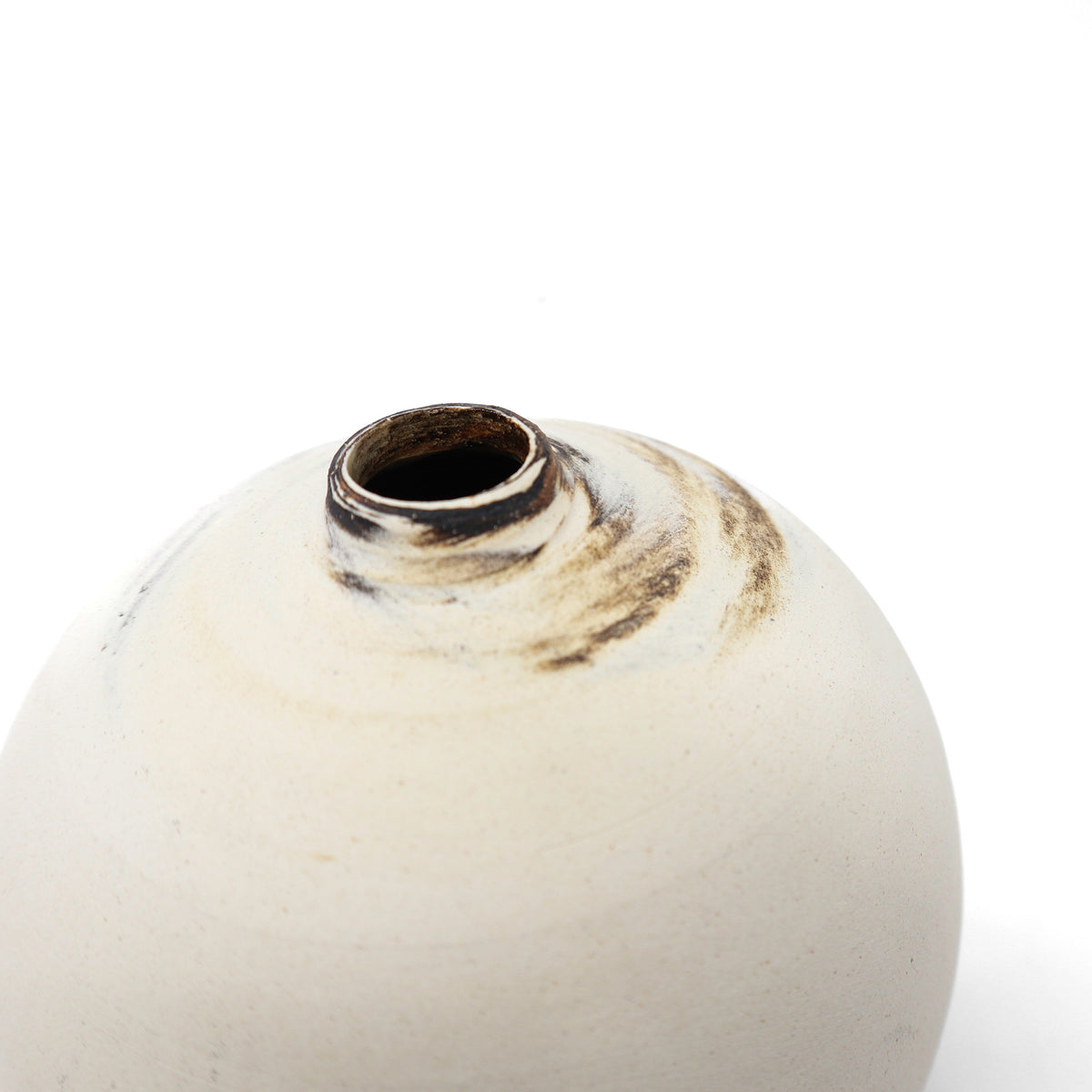 White Spotted Round Vase main image 1