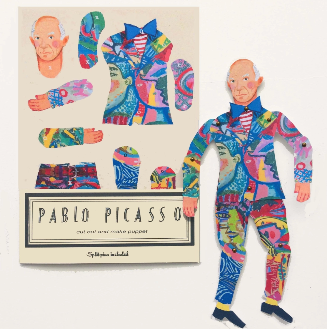 Collagen & Sticker Set 'Inspired by - Pablo Picasso