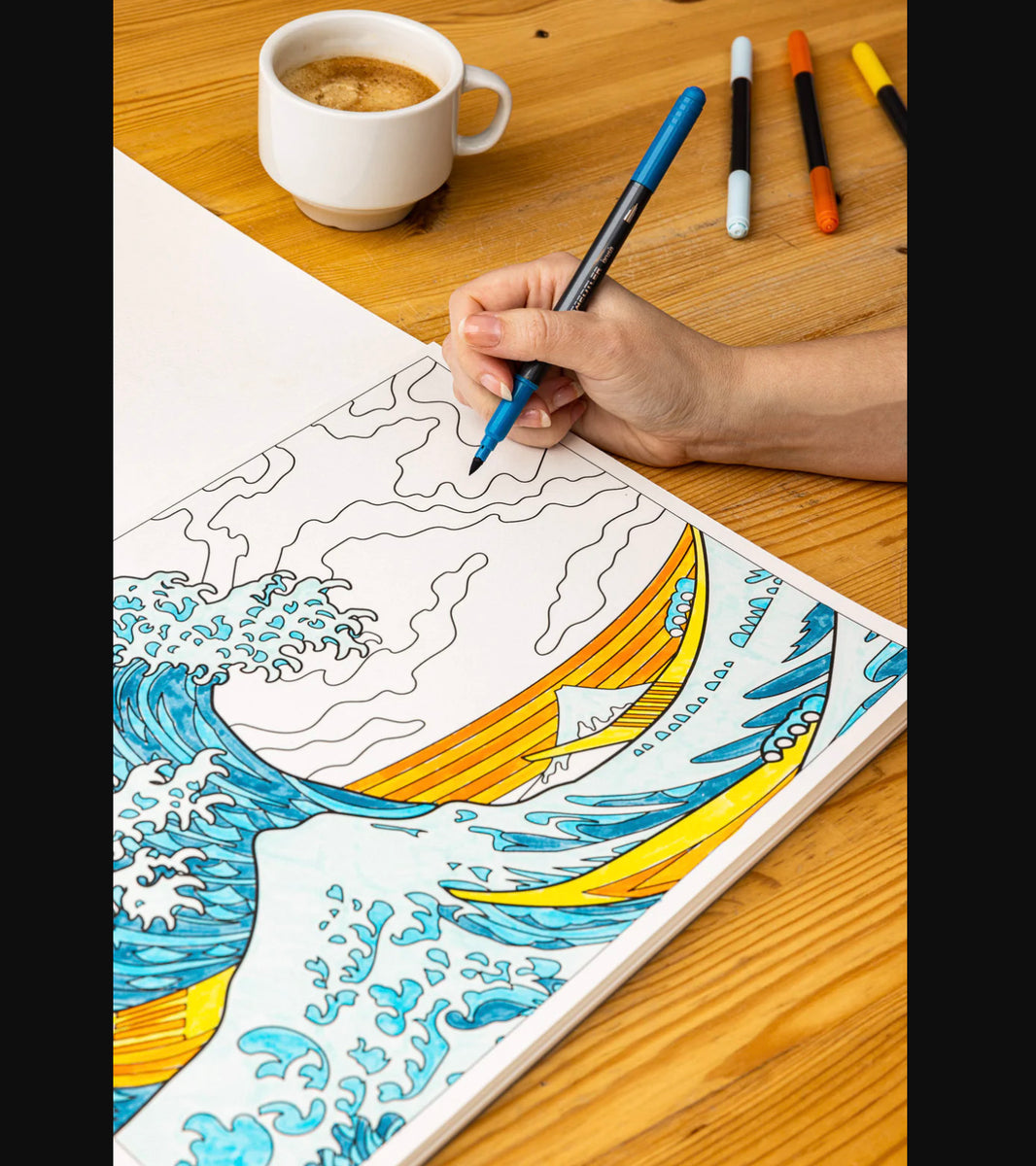 Hokusai Coloring Book Princeton University Art Museum Store